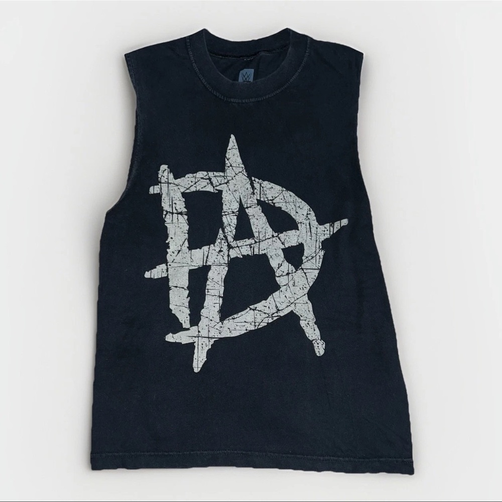 WWE Dean Ambrose Shirt Boys Small Black Unstable Distressed Tank Tee Wrestling